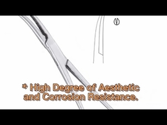 Straight Metal Medico Laparoscopic Forceps Surgical Single Use