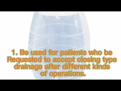 400Ml Negative Pressure Closed Wound Drainage System Set Reservoir High Vaccum Wound Drainage Bottle