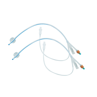 Disposable Medical All Silicone Foley Catheter 2 / 3 Way For Adult