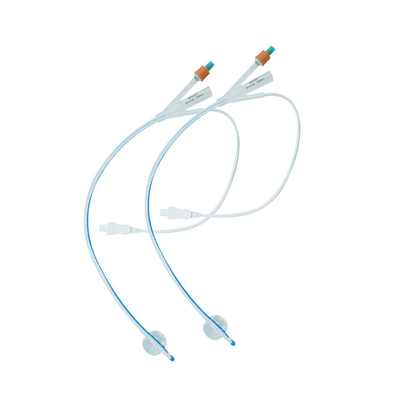 Disposable Medical All Silicone Foley Catheter 2 / 3 Way For Adult
