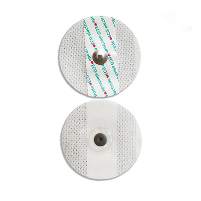 50Pcs Round Nonwoven Disposable Ecg Electrodes For Adult