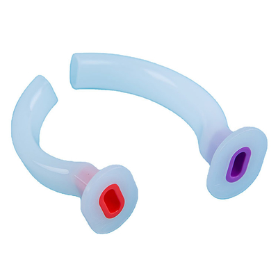 Medical PVC Colored Soft Guedel Type Airways Set For Oropharyngeal Nasopharyngeal