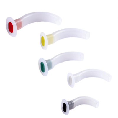 Medical PVC Colored Soft Guedel Type Airways Set For Oropharyngeal Nasopharyngeal