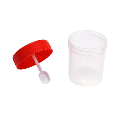 30ml 60ml 120ml 150ml Disposable Stool Sample Container Urine Cup With Spoon