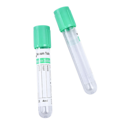 PET Bd 3.8% Lithium Heparin Tube Citrate Blood Collection Whole Blood Tubes