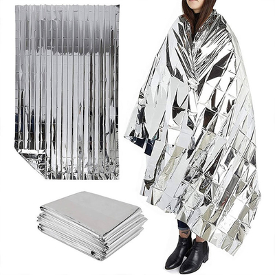 Reusable Thickened Emergency Aluminium Pe Foil Space Thermal Blankets For Survival