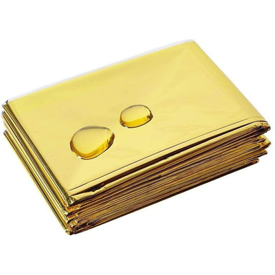 Weighted Rescue Foil Emergency Blanket Mylar Thermal Insulation Reflective Outdoor Survival