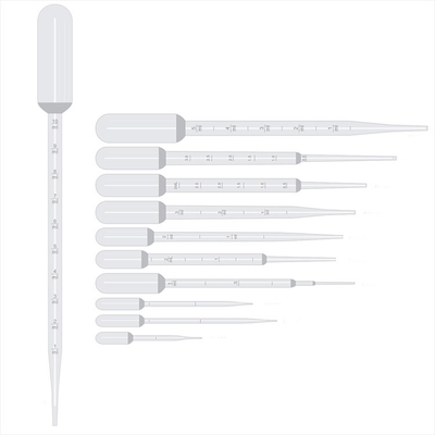 Medical Disposable Plastic Micro Liquid Transfer Dropper Pipettes 0.1ml 0.2ml 5ml 10Ul