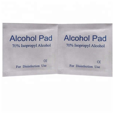 Medical Non Woven Plain Alcohol Prep Pads Custom 70% Isopropyl Alcohol Cleaning Pads