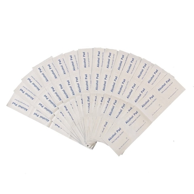Medical Non Woven Plain Alcohol Prep Pads Custom 70% Isopropyl Alcohol Cleaning Pads