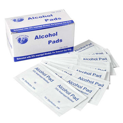 OEM Custom Non Woven Mini Alcohol Prep Pads With 70% Isopropyl Alcohol