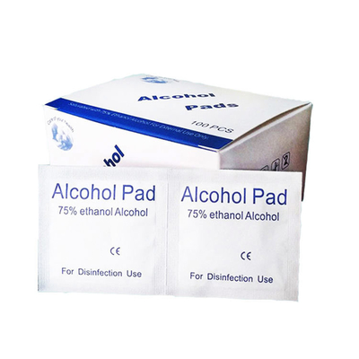 OEM Custom Non Woven Mini Alcohol Prep Pads With 70% Isopropyl Alcohol
