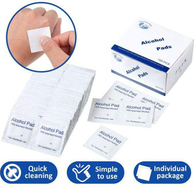 Disposable Non Woven 70% Isopropyl Alcohol Prep Pads For Disinfection Use