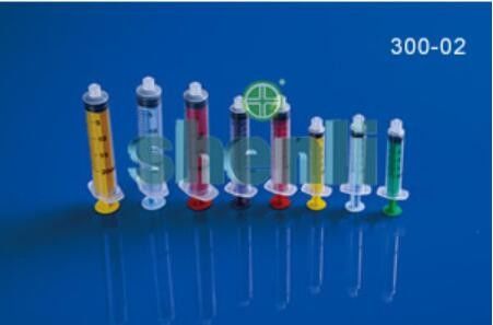 Pp Disposable Hypodermic Syringe 3 Part Syringe 2ml