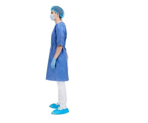 18gsm Dustproof SMS Disposable Patient Gowns Disposable Medical Scrubs