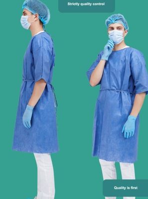 18gsm Dustproof SMS Disposable Patient Gowns Disposable Medical Scrubs