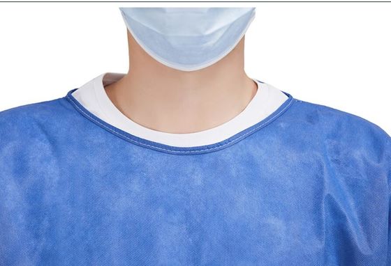 18gsm Dustproof SMS Disposable Patient Gowns Disposable Medical Scrubs