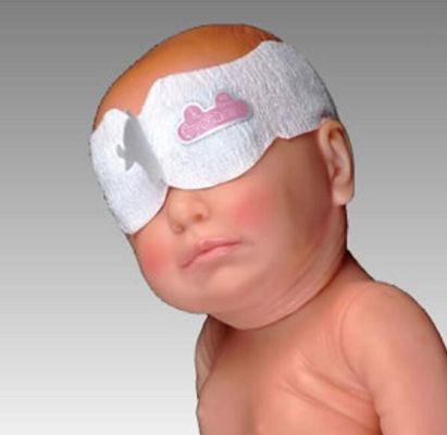 38cm Breathable Neonatal Eye Protector Phototherapy Eye Mask UV Protection