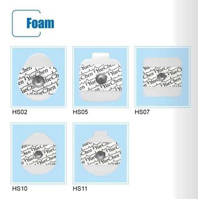 Round 50mm 55mm Disposable ECG Electrode Disposable Ecg Leads