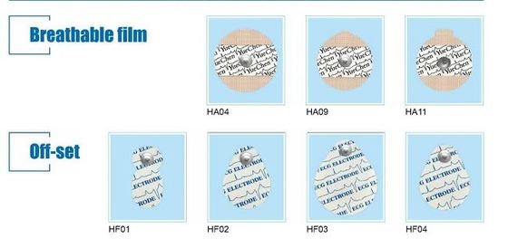 35mm 30mm 22mm Holter Ecg Stickers Disposable Ecg Leads For Stress Test