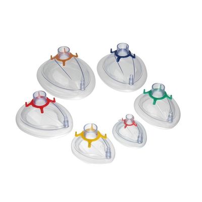 PVC Anesthesia Breathing Face Mask With Upright Check Valve
