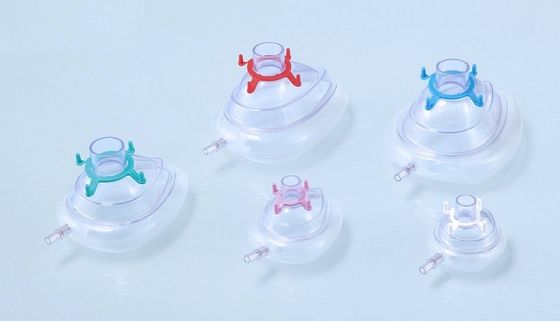 PVC Anesthesia Breathing Face Mask With Upright Check Valve