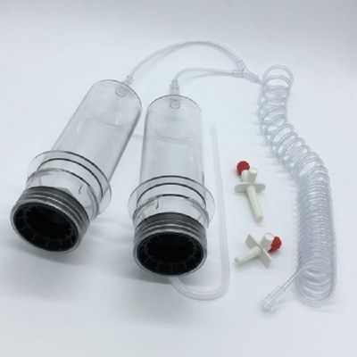 PP PVC Medrad Ct Syringes Dual Head 200ml With Check Valve