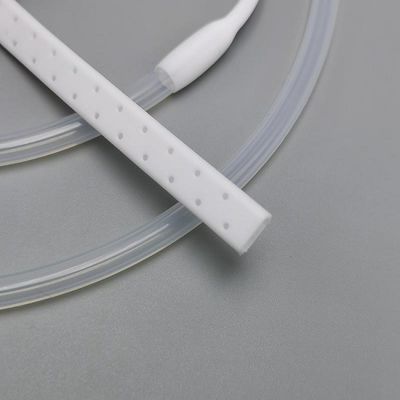 Fr10 Medical Disposable Products Silicone Flat Perforated Drainage Pipes