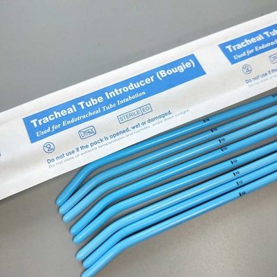 PE Material Inter Guide Tracheal Tube Bougie Introducer With Curved Tip