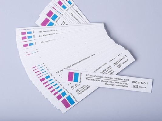 EN867 EO Indicator Strip Chemical Indicator Paper Card In Hospital Dental Clinic