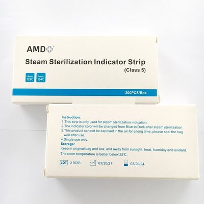Class 5 Chemical Autoclave Indicator Strip For Medical Steam Sterilization