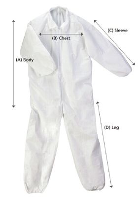 Fluid Resistant Disposable Medical Gowns Non Woven Coverall With Hood