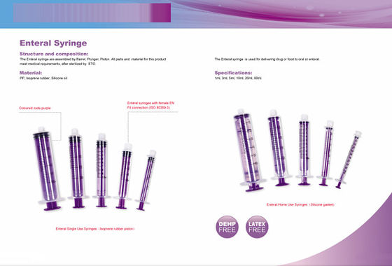 Oral Disposable Hypodermic Syringe 1ml 3ml 5ml 10ml 20ml 60ml