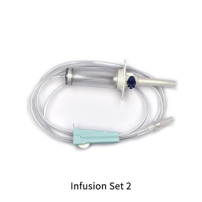 Medical Single Iv Infusion Giving Set Infusion Set With Burette