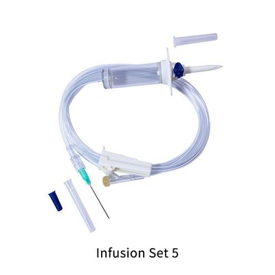 Medical Single Iv Infusion Giving Set Infusion Set With Burette