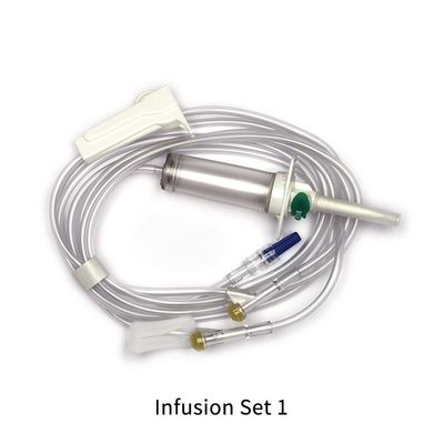 Medical Single Iv Infusion Giving Set Infusion Set With Burette