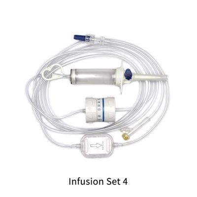 Medical Single Iv Infusion Giving Set Infusion Set With Burette