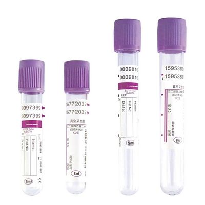 EDTA Blood Collection Tube 1ml 2ml 3ml 4ml 5ml