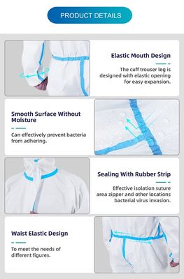 EN 13795 Disposable Medical Gowns PPE Protective Coverall