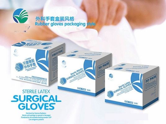 CE Certification Disposable Exam Gloves Natural Latex Surgical Gloves