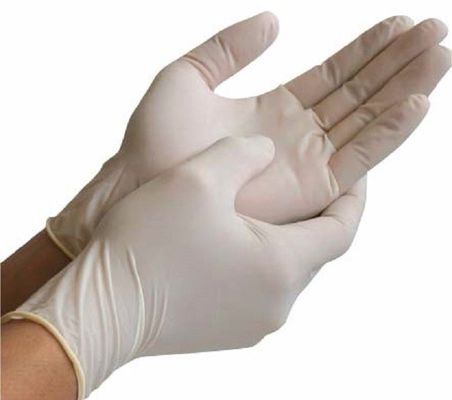 Natural Rubber Latex Disposable Exam Gloves Non Sterile Powdered