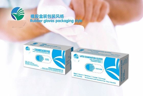 Natural Rubber Latex Disposable Exam Gloves Non Sterile Powdered