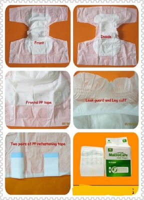 Ultra Thick Plain Woven Adult Nappy Pants 3D Leak Prevention Channel
