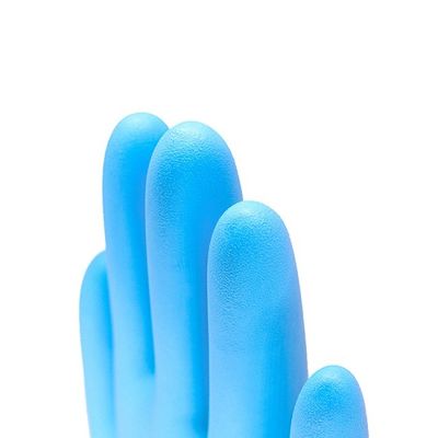 Blue Medical Surgical Nitrile Disposable Exam Gloves For Clinic Hospital