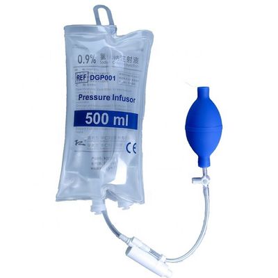 Nylon Transparent Pressure Infusion Bag 1000ml For Rapid Infusion