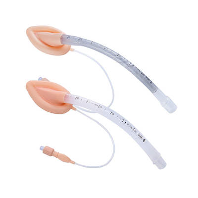 Double Lumen Silicone Laryngeal Airway Tube With Mask Intubated