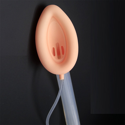 Double Lumen Silicone Laryngeal Airway Tube With Mask Intubated