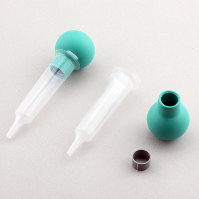 Transparent Sterile Disposable Rubber Ball Syringe 60Ml For Feeding Irrigation