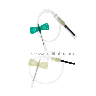 Hospital Blood Draw Butterfly Needle Safety With Luer Adapter